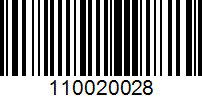 Barcode for 110020028