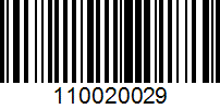 Barcode for 110020029