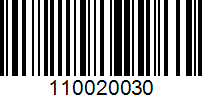 Barcode for 110020030