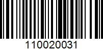 Barcode for 110020031