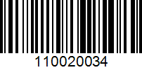 Barcode for 110020034