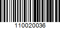 Barcode for 110020036