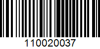 Barcode for 110020037