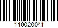 Barcode for 110020041