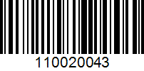 Barcode for 110020043