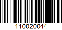 Barcode for 110020044