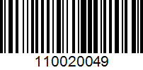 Barcode for 110020049