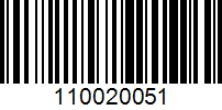 Barcode for 110020051