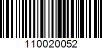 Barcode for 110020052