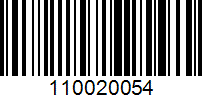 Barcode for 110020054