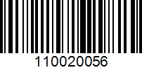 Barcode for 110020056