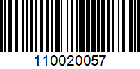 Barcode for 110020057