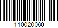 Barcode for 110020060