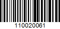 Barcode for 110020061