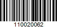 Barcode for 110020062