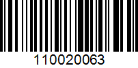 Barcode for 110020063