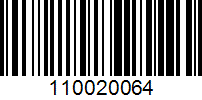 Barcode for 110020064