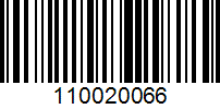 Barcode for 110020066