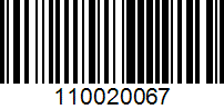 Barcode for 110020067