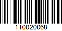 Barcode for 110020068