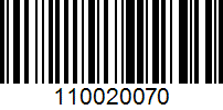 Barcode for 110020070