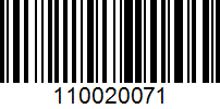 Barcode for 110020071