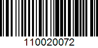 Barcode for 110020072