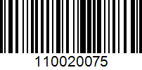 Barcode for 110020075