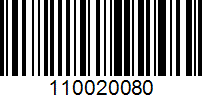 Barcode for 110020080