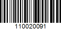 Barcode for 110020091