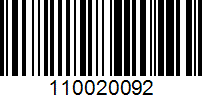 Barcode for 110020092