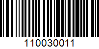 Barcode for 110030011