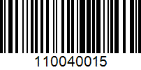 Barcode for 110040015