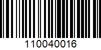 Barcode for 110040016