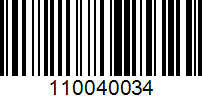 Barcode for 110040034