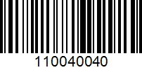 Barcode for 110040040