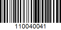 Barcode for 110040041