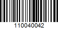 Barcode for 110040042