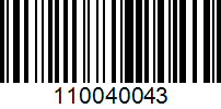 Barcode for 110040043