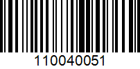 Barcode for 110040051