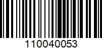 Barcode for 110040053