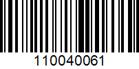 Barcode for 110040061