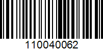 Barcode for 110040062