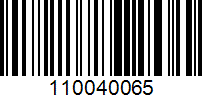 Barcode for 110040065