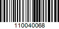 Barcode for 110040068