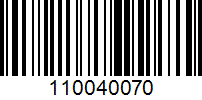 Barcode for 110040070