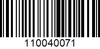 Barcode for 110040071