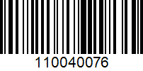 Barcode for 110040076