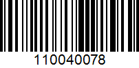 Barcode for 110040078