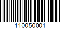 Barcode for 110050001